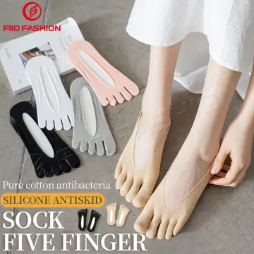 10 Pairs Women Toe Socks No Show Toe Socks Women Full Finger Socks Low-Cut  Liner Socks Invisible Toe Separated Socks