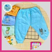 COMBO 10 Quần dài cotton SUSU Mẫu Dài Màu Bo Gấu Size 1-8 cho bé 5