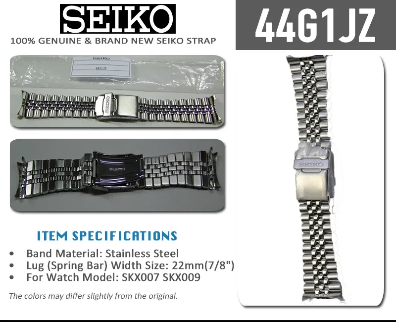 [Powermatic] Seiko 22mm Jubilee Bracelet 44G1JZ For SKX007K2 SKX009K2 |  Lazada Singapore
