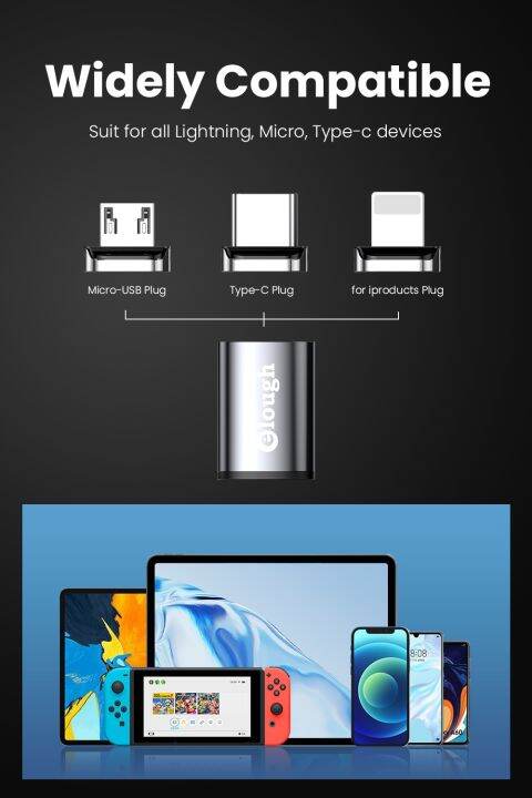 อะแดปเตอร์-otg-ไมโคร-type-c-ตัวเมียเป็นตัว-usb-c-ตัวผู้สำหรับ-iphone-macbook-เสี่ยวหมี่ตัวตัวแปลงชุดส่งกำลังข้อมูลระบบชาร์จแม่เหล็ก