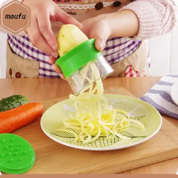 Portable Spiralizer Vegetable Slicer Handheld Spiralizer Peeler Stainless  Steel Spiral Slicer for Potatoes Zucchini Spaghetti