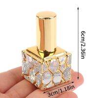 ❍ 1PCS 10ml Perfume Bottle Glass Spray Bottles Gold Sample Empty Containers Travel Portable Atomizer Elegant Alcohol Mist Sprayer