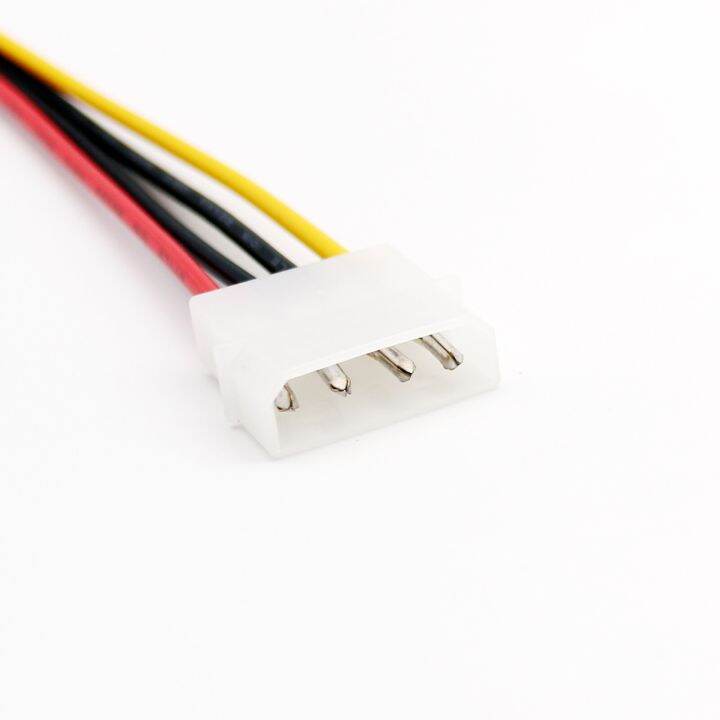 10ชิ้น50เซนติเมตร-1-5ft-ide-4ขา-molex-ตัวผู้ไปยัง-ide-4ขาแจ็คตัวเมียสายการขยายเครื่องแปลงเครื่องเชื่อมต่อ