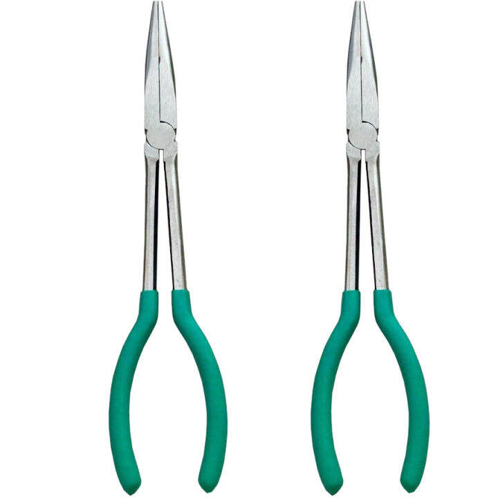 Long Reach 11 Inch Plier Curved Straight Needle Nose Angled Spark
