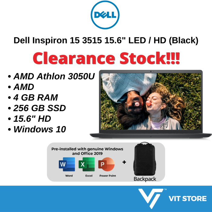 DELL Inspiron 15 3515-HNI3515101MY Laptop AMD Athlon 3050U, 4GB