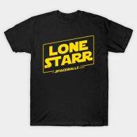 เสื้อยืด พิมพ์ลายการ์ตูนมังงะ Lone Starr A Spaceballs Story สวมใส่สบาย สไตล์ฮิปฮอป สําหรับผู้ชายสามารถปรับแต่งได้