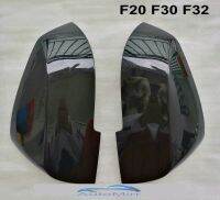 สีดำปีกด้านข้างกระจกครอบคลุมสำหรับ BMW F30 F31 F32 F22เงาหมวก2013 2014 2016 1 2 3 4 Series แทนที่ประตูปีก