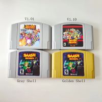 ✁✗ Smash Remix Golden Gray Shell Or V1.01/V1.10 Memory card Game Cartridge for 64 bit USA Version Game Console Card