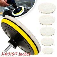 5PCS 3/4/5/6/7 inch Polishing Kit Polishing Pad Car Waxing Sponge Disk Wool Wheel Auto Paint Care Polisher Pads Car Gadget