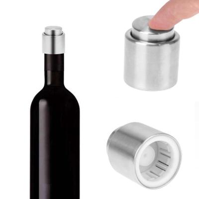 【⊕Good quality⊕】 liuaihong สแตนเลสขวดไวน์สูญญากาศปิดผนึก1ชิ้นไวน์แดงฝา Sper เครื่องเปิดขวดฝากรองค็อกเทลบาร์