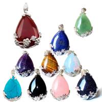 Women Angel Tears Water Drop Semi-Precious Gemstones Pendant