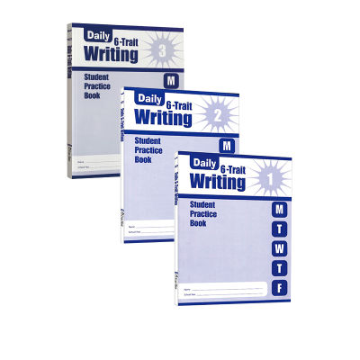 Daily 6-train writing Grade 1-3 se daily exercise series system writing exercise book assignment book 3 volumes sold together with the original Evan Moore of California teaching assistant English