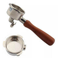 เครื่องชงกาแฟคุณภาพสูง Handle Filter ชุดหัวฉีดคู่ Non-Pressurized Single-Layer Filter Stainless Steel Tools