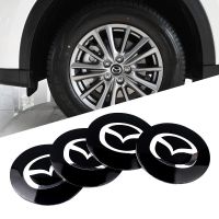 Style 4pcs Car Wheel Center Hub Caps Cover Rim Sticker Badge for Mazda U-212 hui