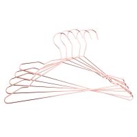 17 Inch Adult Heavy Duty Strong Rose Gold Clothes Hangers, Coat Hangers, Suit Hangers, Shirt Dress Hangers, Heavy Duty Clothing Hangers with Notches (Pack of 5)