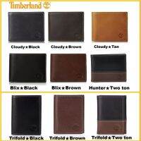 Timberland กระเป๋าสตางค์หนังแท้สำหรับผู้ชาย Passcase/กล่องของขวัญ