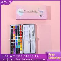 BNLO เครื่องมือระบายสีสีน้ำแบบมืออาชีพชุดสีน้ำแข็งแบบพกพา50/72/90สีอุปกรณ์ศิลปะ