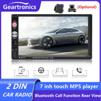 2 DIN Car Radio 7 Touch Car Stereo Multimedia Player Bluetooth RCA AUX Input FM Radio Mirrolink Receiver Steering Wheel Remote