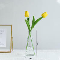 O•urHome [แจกันแก้ว] Glass vase ที่เรียบง่ายชัดเจนแจกันน้ำฝนตกแต่งบ้านเครื่องประดับห้องนอนห้องนอนอุปกรณ์ประกอบฉากภาพร้านอาหารตกแต่งโรงแรม