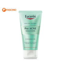 Eucerin Pro Acne Solution Cleansing Gel 75 ml ยูเซอริน โปร แอคเน่ โซลูชั่น คลีนซิ่ เจล 75 มล.(ลดปัญหาสิว ลดผิวมัน บำรุงผิวหน้า)[ ฟรี ACNE CLEANSING GEL 75 ml. 1 ชิ้น ถึง 31 ม.ค]