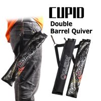 ✿✢ Oxford Cloth Double Tube Arrow Quiver Bag Portable Waist Hanging Archery Arrow Holder Storage Carrying Pouch Outdoor Accessories