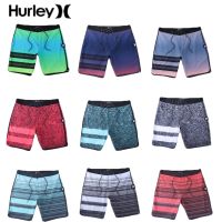 Hurley กางเกงขาสั้นชายหาดเบอร์มิวดาแฟนทอมชุดว่ายน้ำแห้งเร็วพิมพ์ลายดำน้ำเล่นกระดานโต้คลื่นกางเกงแข่งรถ