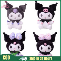 Sanrio Kuromi ของเล่นตุ๊กตาตุ๊กตาของเล่นอะนิเมะการ์ตูนยัดไส้นุ่มสำหรับแฟนๆของสะสมของขวัญ