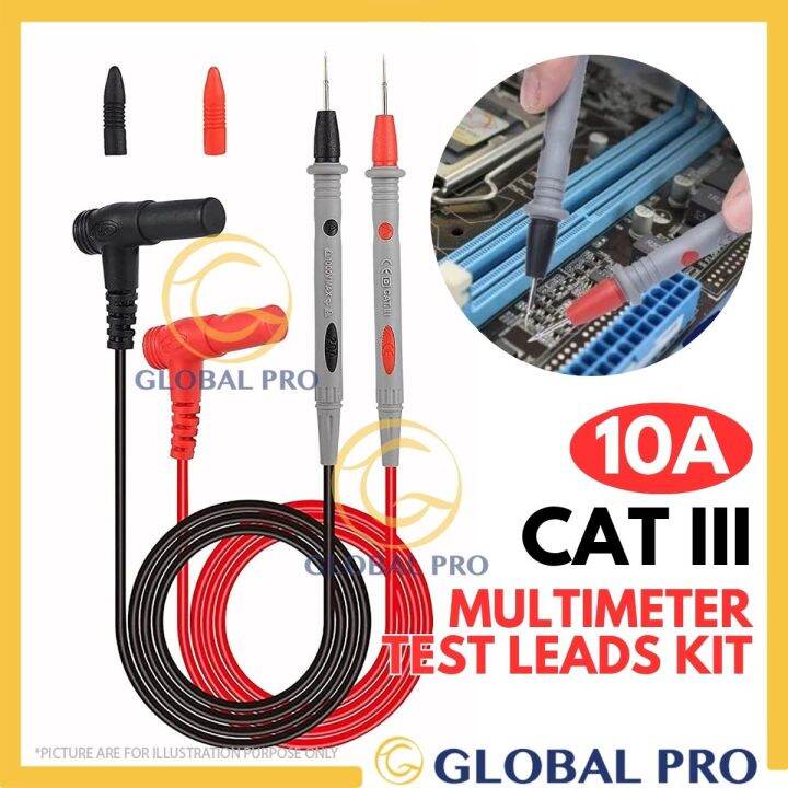 PAIR CAT III 1000V 10A Universal Digital Multimeter Multi Meter Test