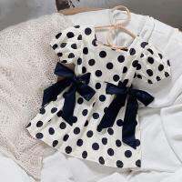 【Ladies shop】2 8T BowGirlsToddler Kid BabyClothes แขนสั้น BowknotElegant น่ารัก SweetOutfits