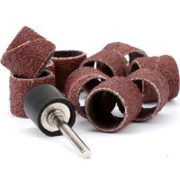 ▥﹊❧ 10pcs 12.5mm Sanding Drum Set With Sanding Mandrels Sanding Bands For Nail Dremel Accessories