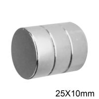 1ชิ้น แม่เหล็กแรงสูง 25*10มิล Magnet Neodymium 25x10มิล แม่เหล็ก 25mm x 10mm แม่เหล็กแรงดูดสูง 25*10mm ติดแน่น ติดทน พร้อมส่ง