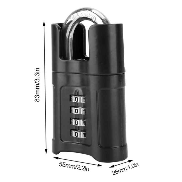 padlock-กุญแจล็อคประตูรหัสผ่านรหัสผ่านกันน้ําภาพถ่าย-4-หลัก