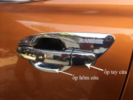 Ốp Tay+ Hõm Cửa Xe Ford Ranger 2016 đến 2020 Mạ Crom Giúp Chống Xước thumbnail