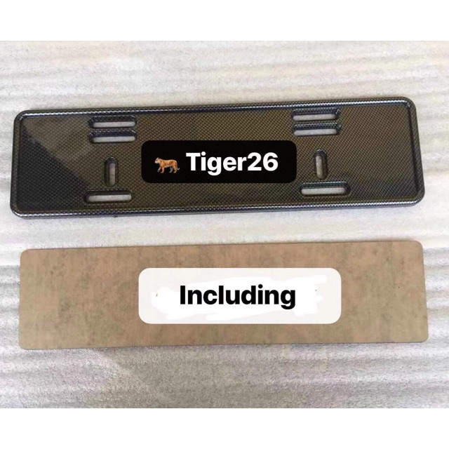 QUALITY CARBON LOOK UNIVERSAL CAR NUMBER PLATE HOLDER LICENCE PLATE