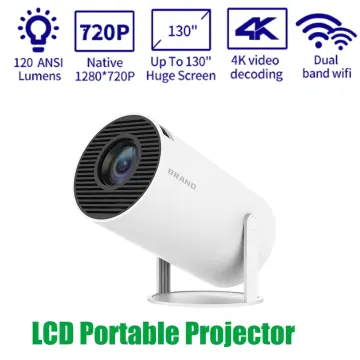 HY300 Android 11.0 Portable Projector WiFi6 BT5.0 1280*720dpi 120 Ansi  Lumens Home Theater Media Player - US Plug