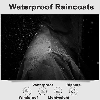 New Fashion Adult Waterproof Long Raincoat Women Men Rain coat Hooded For Outdoor Hiking Travel Fishing Climbing Rain Jacket