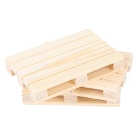 New Mini Wooden Pallet Beverage Coasters Insulation Pad Cup Coaster Pot Mat