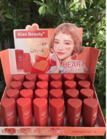 ⚡FLASH SALE⚡♡พร้อมส่ง KISS BEAUTY No51040-03 BLUSHER STICK HEART ON MY CHEEK(24pcs in a box)