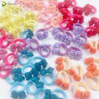 DEMI 10pcs/set มินิ สีสัน เครื่องประดับคาดศีรษะ ที่รัดผม เครื่องประดับผม โบว์ผูกผม สแครชชี่