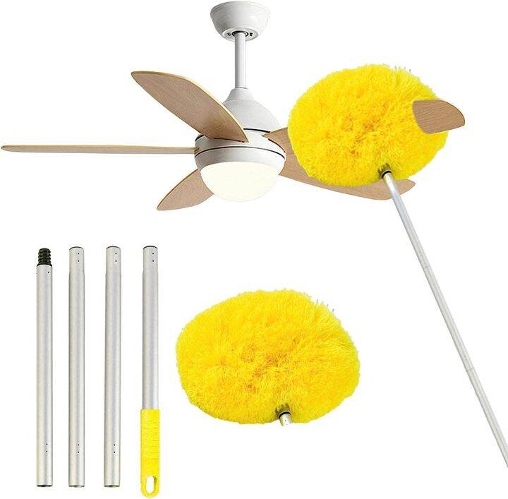 Cobweb Duster 55.12 Inch Extendable Microfiber Feather Duster with