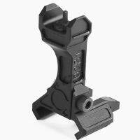 【support】 N-DEALZ Black Metal Tactical RAIL LEAF-PEQ Sight Iron Sights Offset fits LA5, PEQ15, and C models Mounts Hunt