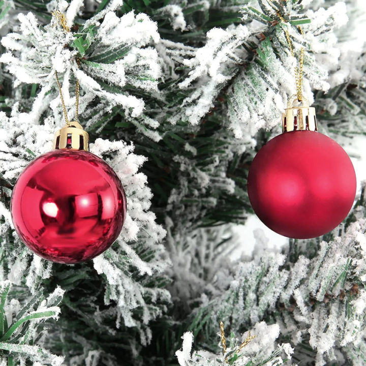 ลูกบอลคริสมาสต์กันแตกของตกแต่งต้นไม้ลูกบอลคริสมาสต์เครื่องประดับวันหยุดตกแต่งบอลแต่งงาน1-6-4ซม-ชุด36ชิ้นเครื่องประดับคริสต์มาส