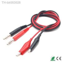 ✕❦₪ 1 Pair Alligator Testing Cord Cable Lead Clip to Banana Plug for Multimeter Test High Quality 80CM