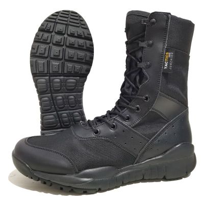 รองเท้าบูตทหารแนวยุทธวิธีสำหรับผู้ชาย,รองเท้าบูทคอมแบทน้ำหนักเบามากสำหรับกิจกรรมกลางแจ้งเดินป่าไซส์ใหญ่49ฤดูร้อน