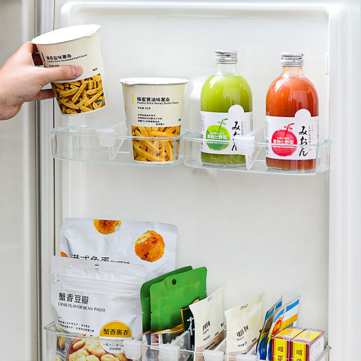 geminini-hoomall-4ชิ้นที่จัดระเบียบตู้เย็นปรับได้พาร์ทิชันตู้เย็นแยกชั้นแต่งตัวเครื่องมือทำครัวอุปกรณ์แยกช่องลิ้นชัก