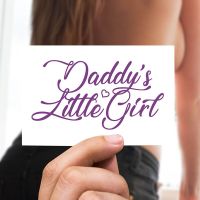 Daddys Little Girl-  Fake Adult Temporary Tattoo Stickers