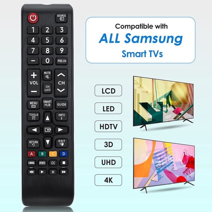 universal-replacement-remote-control-สำหรับ-samsung-remote-all-samsung-lcd-led-hd-3d-สมาร์ททีวี