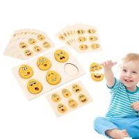 Face Change Expression Toy Matching Game Educational Face Changing Building Blocks Face Changing Building Blocks Safe Delicate Smooth Logical Thinking Kids Toy for Brain Training first-rate