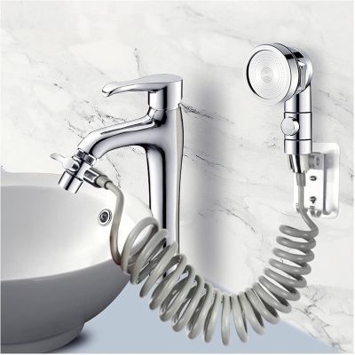 Zloog Kitchen Faucet Diverter Valve with shower head Tap Adapter Splitter Set Bathroom Tap Water Diversion Shower Set for Salon Showerheads