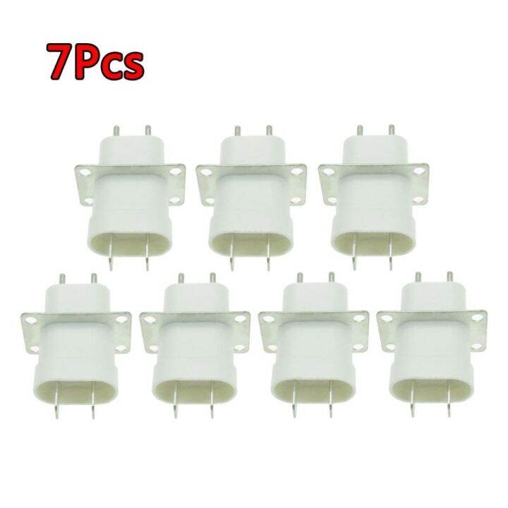 7pcs Electronic Microwave Oven Plug 4 Filament Pin Sockets